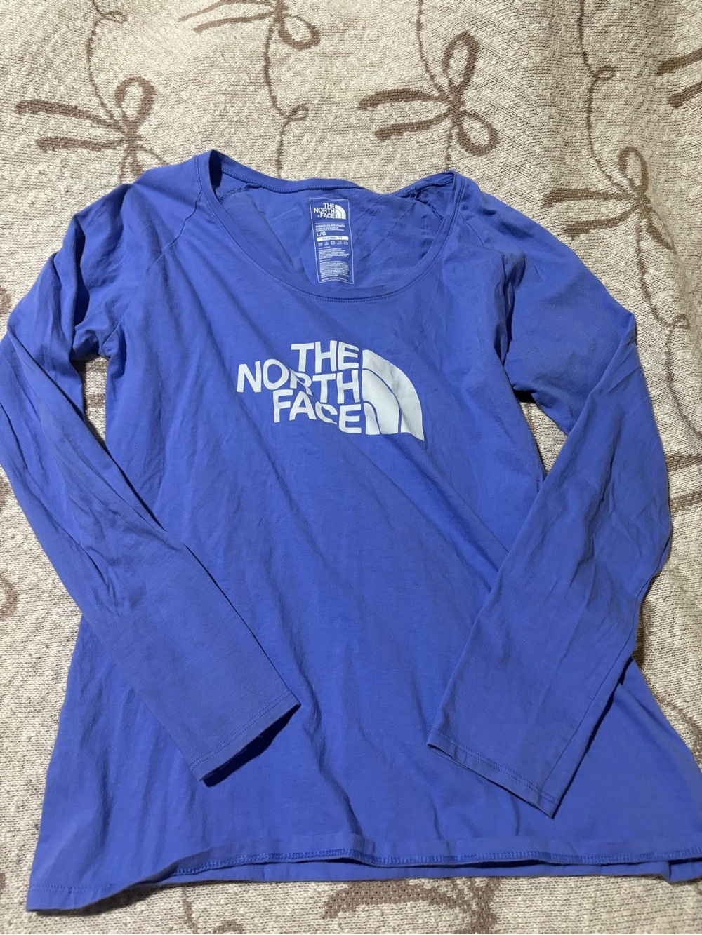 The North Face Women's Long Sleeve Logo Tee - Royal Blue